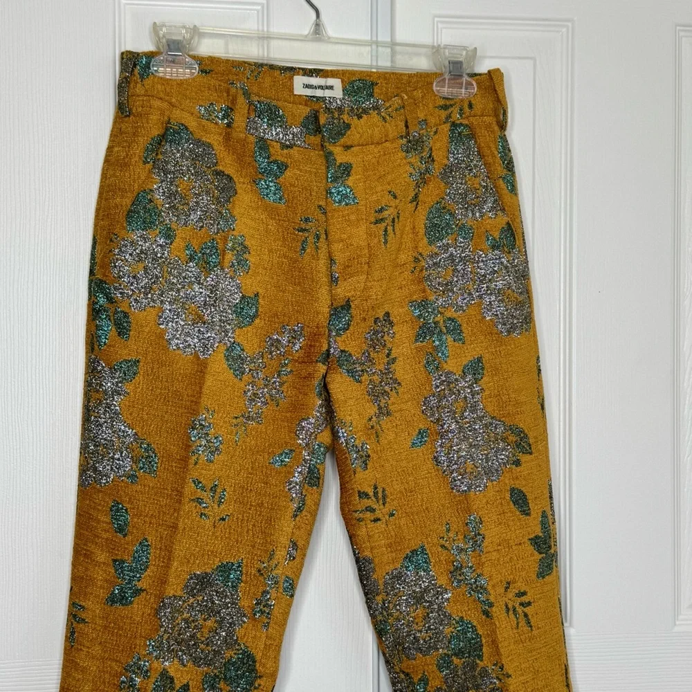 Zadig & Voltaire Monarque Pist Velvet Pants Size 34